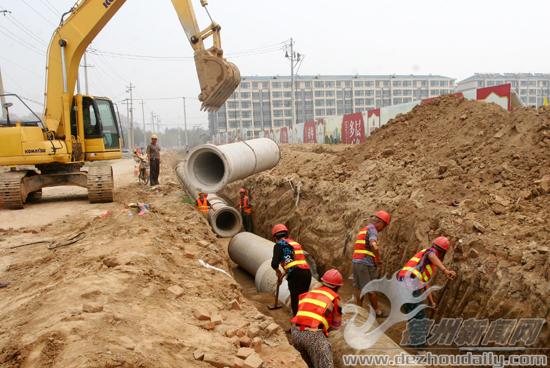 運河開發區建設局：聚源大道建設工程加速推進